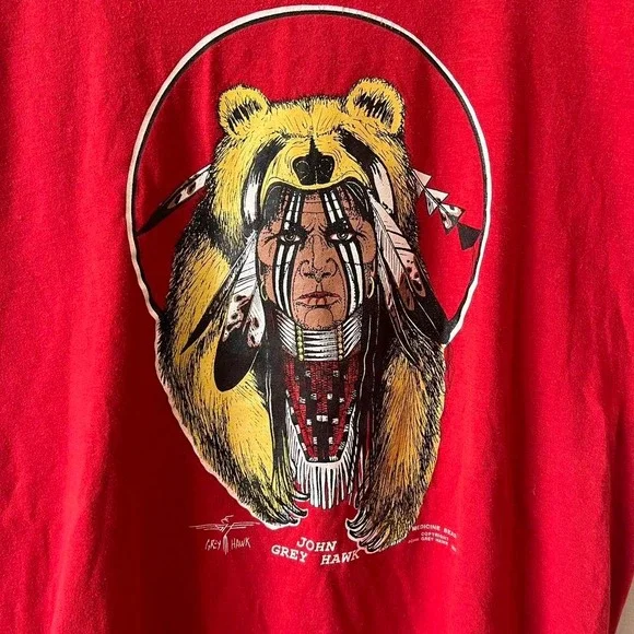 Vintage John Grey Hawk Tee - Picture 2 of 7